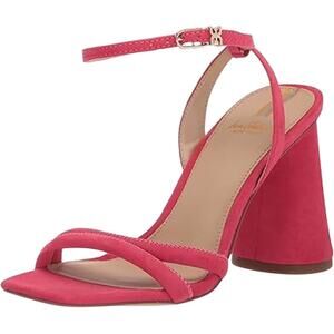 Sam Edelman Womens Kia Heeled Sandal US 6.5 EU 36.5 Pink Suede NIB
